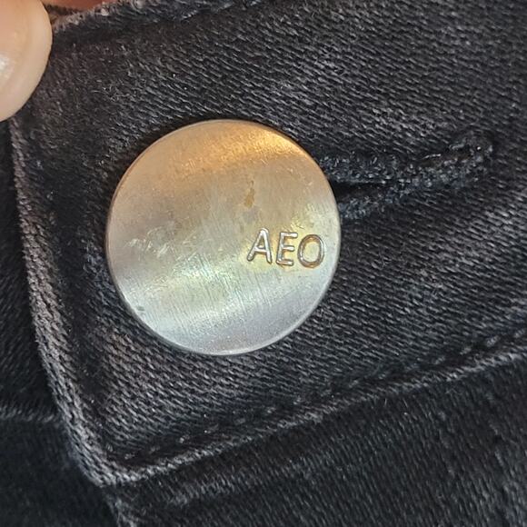 American Eagle Womens Black Jeans Size 2 Long Super Super Stretch X Denim - Picture 6 of 15